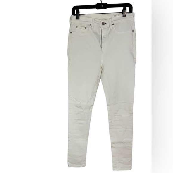 rag & bone skinny jeans in white, size 28 - Picture 1 of 4